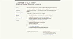 Desktop Screenshot of alankorn.com