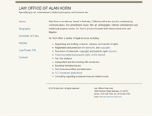 Tablet Screenshot of alankorn.com